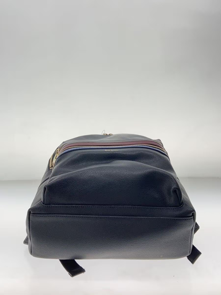 Paul Smith Backpack Leather Black Solid from Japan - image 4