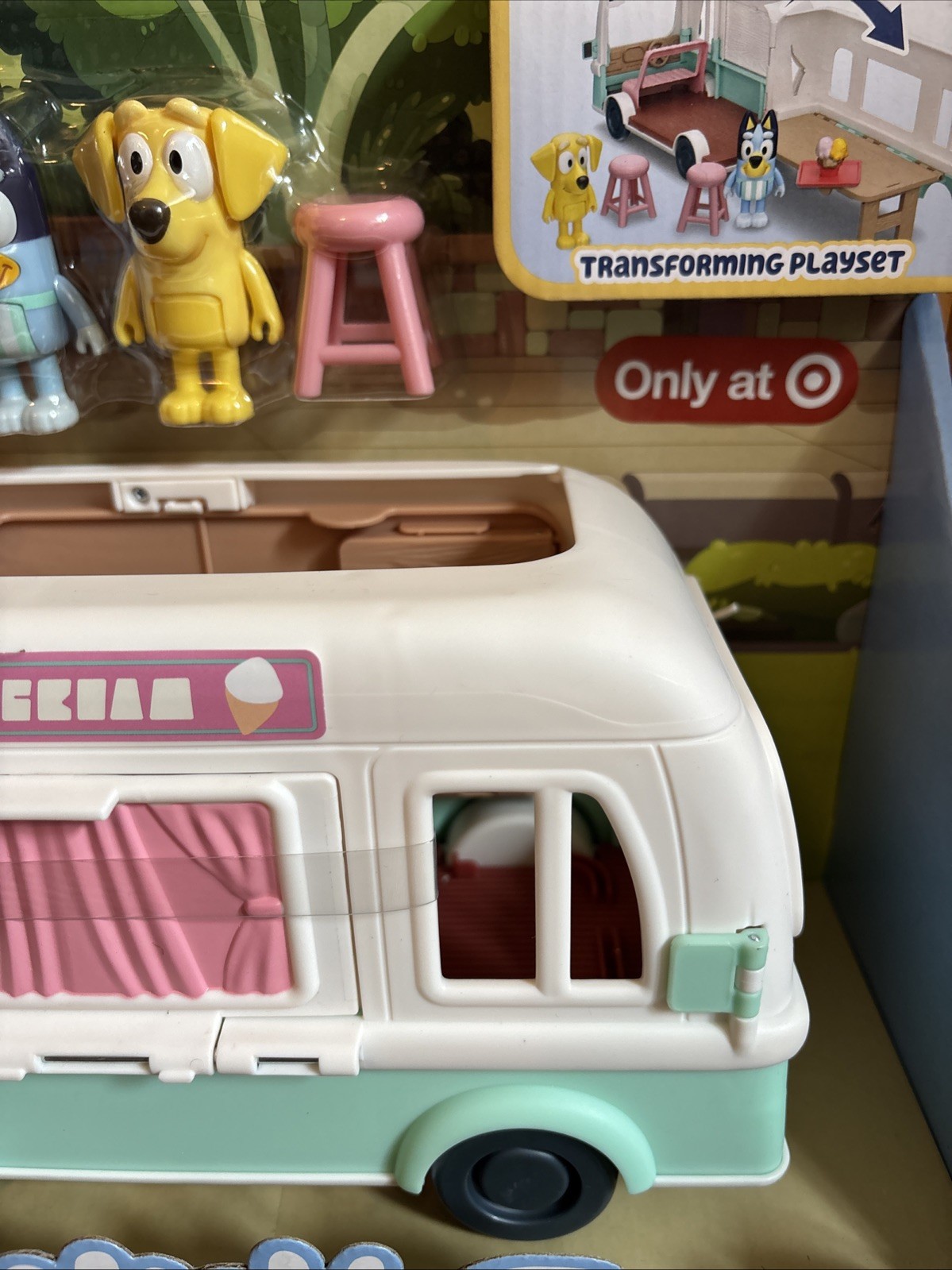 Bluey Ice Cream Truck Playset Toy With Bluey and Lucky Figures Target Exclusive