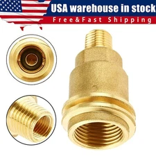 QCC1 Nut Propane Gas Fitting 1/4'' NPT Male Threaded Tank Adapter Quick Connect