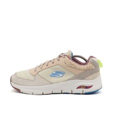 Skechers Herren Arch Fit Schuh Beige Wildleder, Atmungsaktiv Sneaker EU 43