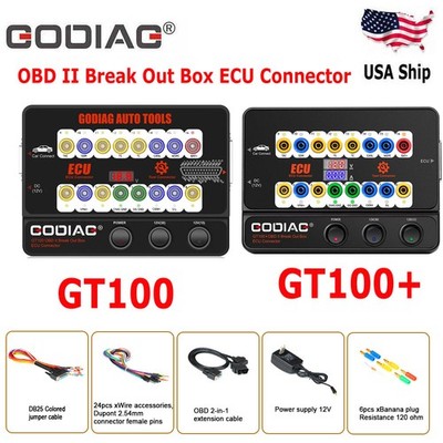 GODIAG GT100 or GT100+ Pro Auto Tool EC-U Connector OBD II Break Out Box USA