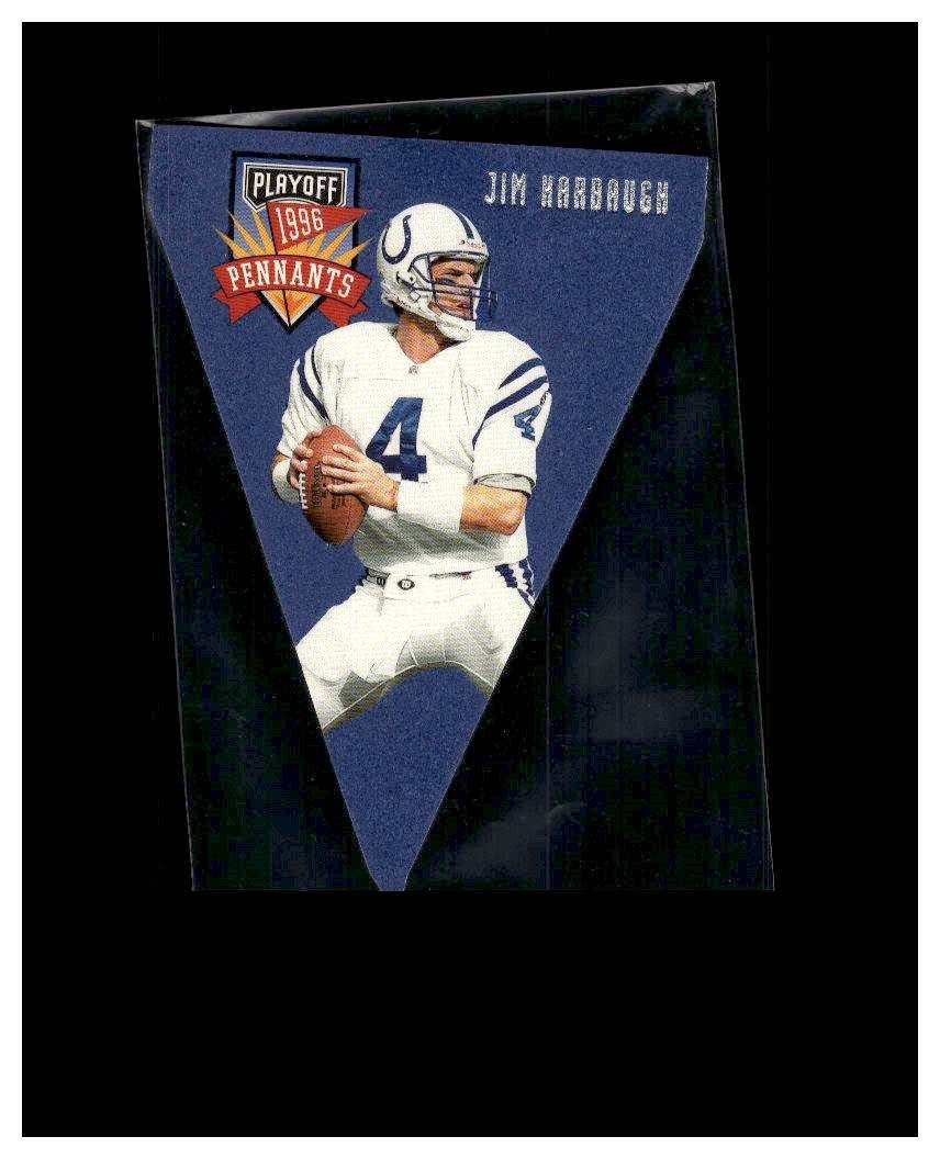 1996 Playoff Pennants - Jim Harbaugh #4