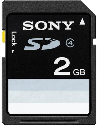 Sony 2 GB SD Flash Secure Digital Memory Card - Black (SF2N1/TQ1)