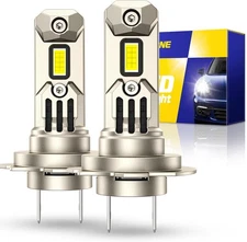 AUTOONE Upgraded H7 Light Bulbs, 32,000LM 8X Brightness with 16 CSP Chips, 