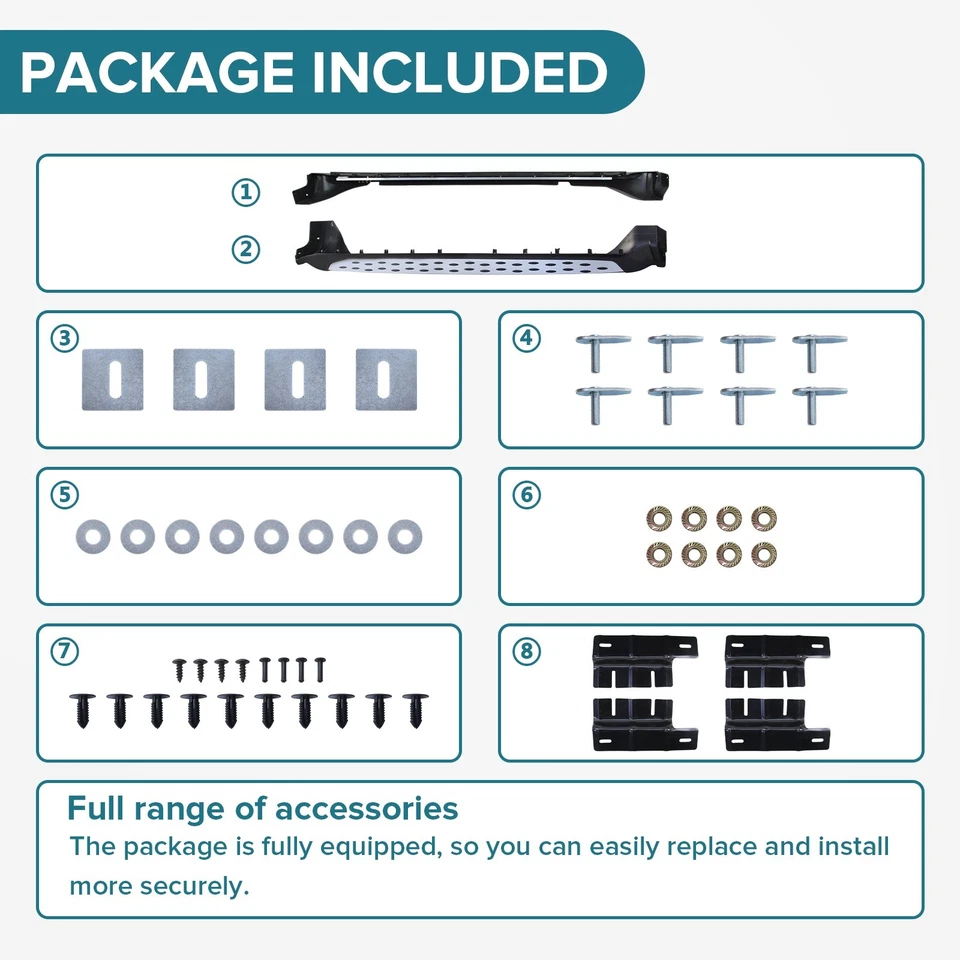 estriberas peldaños laterales para Jeep Grand Cherokee Nerf Bar 2011-2021 Foto 3 de 4