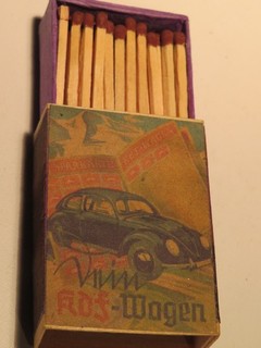 Antike seltene Streichhölzer Zündhölzer KDF