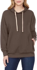 Buffalo David Bitton Womens Brown Super Soft Pullover Hoodie Size M NWT