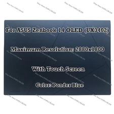 14" ASUS Zenbook 14 OLED (UX3402) 2.8K Touch Screen Panel LCD Display Assembly