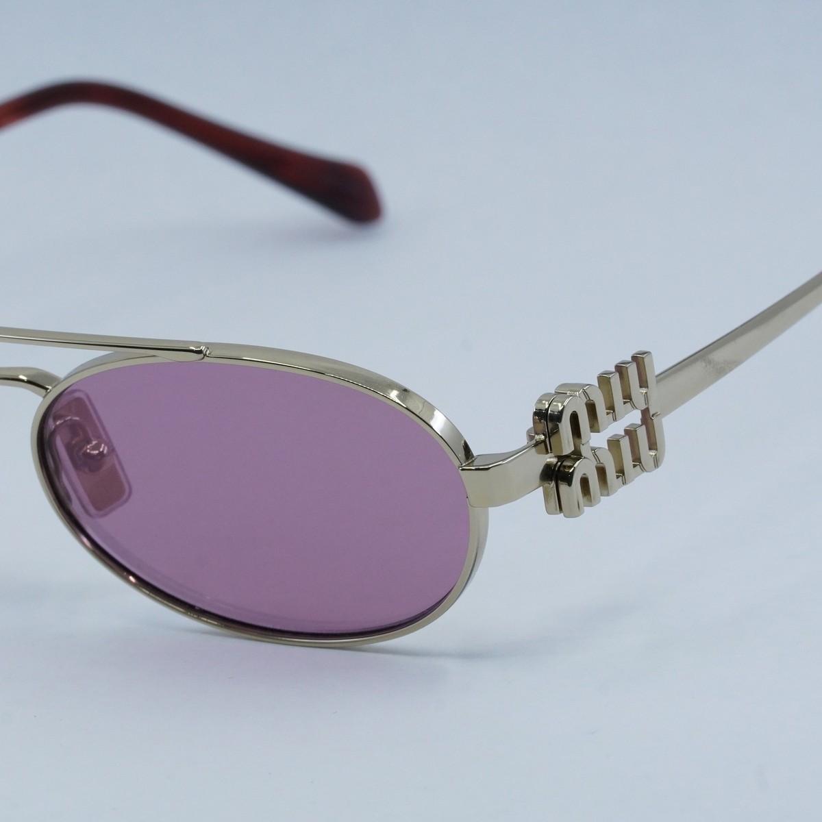 MIU MIU MU54ZS ZVN50D Pale Gold/Dark Pink Mirror Silver 53  display picture 3