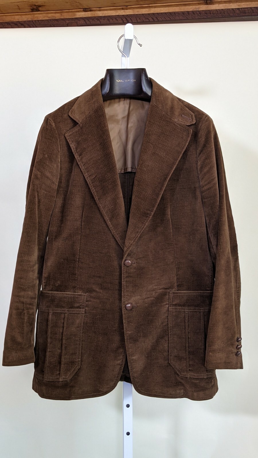 Lee Denim Vintage Brown Moleskin Blazer Jacket 42R Gem