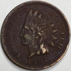 1907 United States Indian Head Cent Penny - Fine (F) KM#90a -4309-AH — photo 1