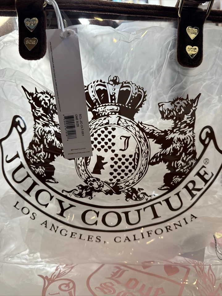 Stoney Clover Lane x Juicy Couture Clear Tote Bag It has some invisible print - Image 3 of 4
