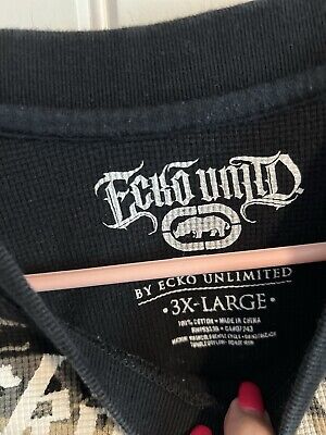 1305. Echo Unltd. MMA Rage/Hate Black Long Sleeve Thermal 1305. Echo Unltd. MMA Rage/Hate Black Long Sleeve Thermal