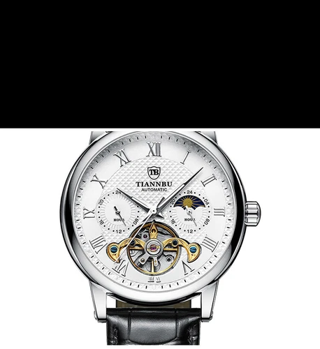 Men's Storm automatic mechanical watch men's belt multifunctional Sun Moon Star - Picture 24 of 28
