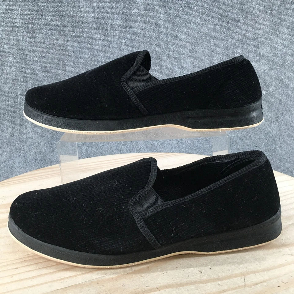 Zapatillas Foamtreads para Hombres 14 Regales Sin Cordones Negras Cómodas Informales Parte Superior Baja Punta Redonda Foto 2 de 4