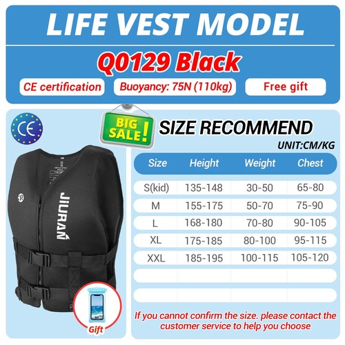 Chaleco salvavidas para adultos lanchas a motor chaqueta esquí kayak surf pesca balsa barco natación nuevo - Imagen 12 de 28