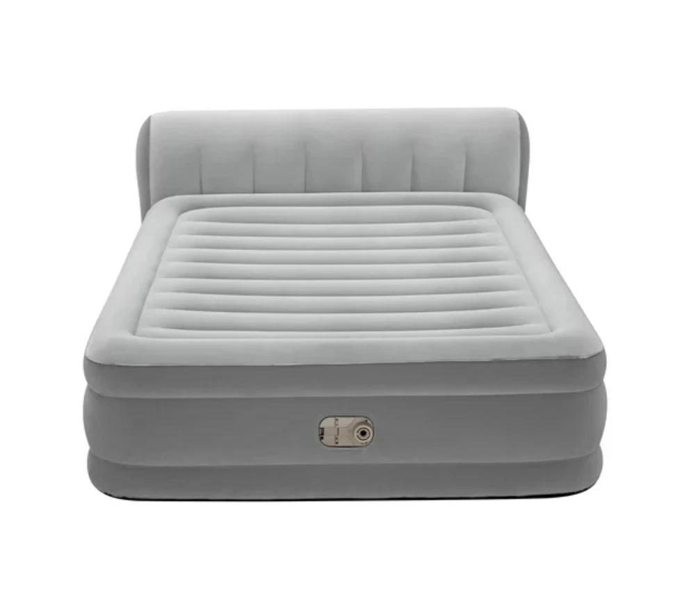 Air mattress with headboard top