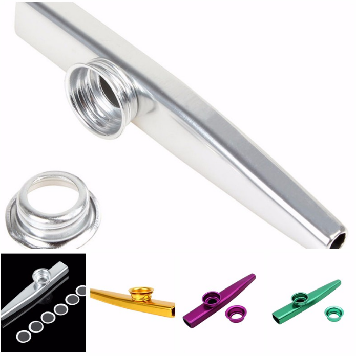 Kazoo Metallico - Armonica A Bocca - Strumento Musicale Giocattolo Per Feste Bambini - Foto 3