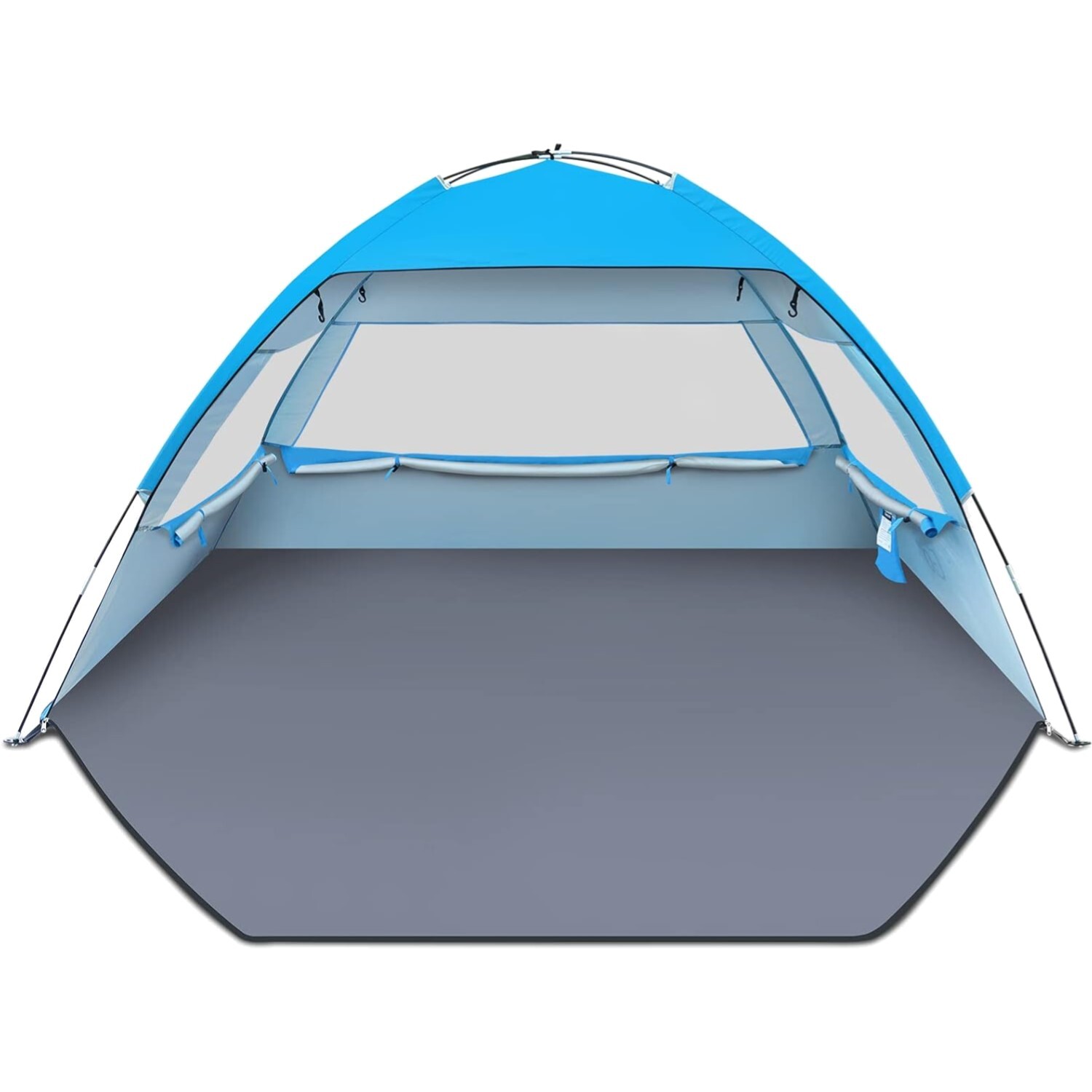 Lightweight Blue UV-Protected Beach Canopy Tent for 3, Easy Setup