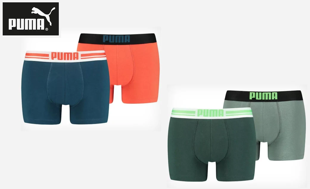 Designer PUMA MENS TRUNKS BOXERS BOXERSHORTS SHORTS BRAND NEW 2 Pair Packs