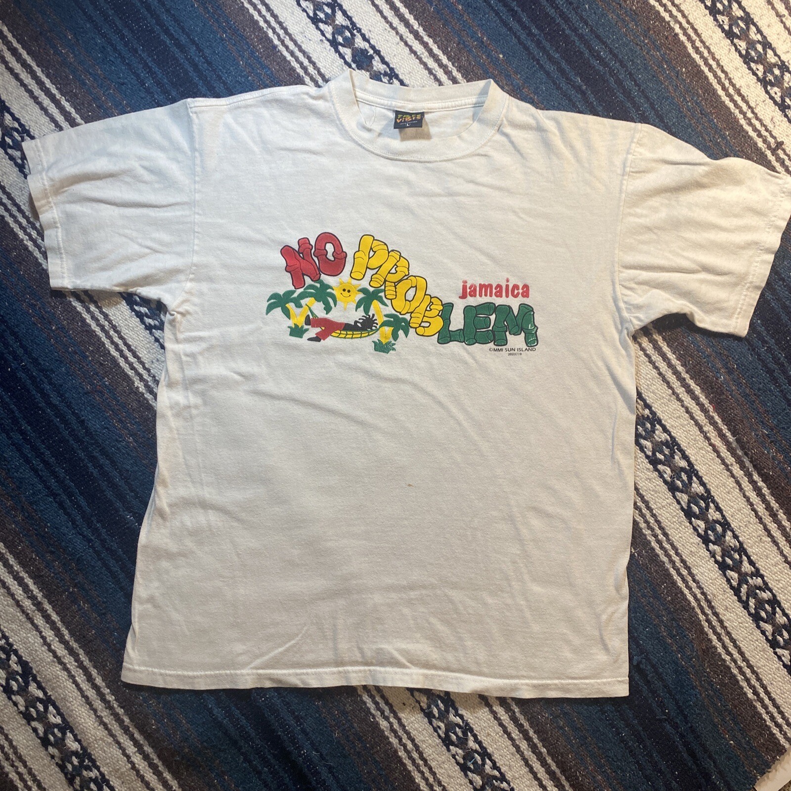Vintage Y2K Jamaican Jamaica No Problem Irie Vibes M… - Gem