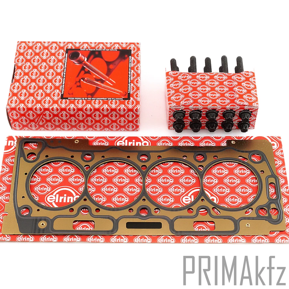 ELRING Zylinderkopfdichtung + Schraubensatz für Citroen C2 C3 Peugeot 307