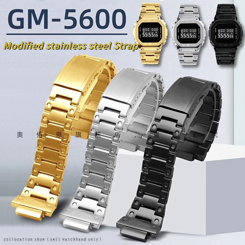 16mm Stainless Steel Watch Band Strap For Casio G-SHOCK 3229 GM
