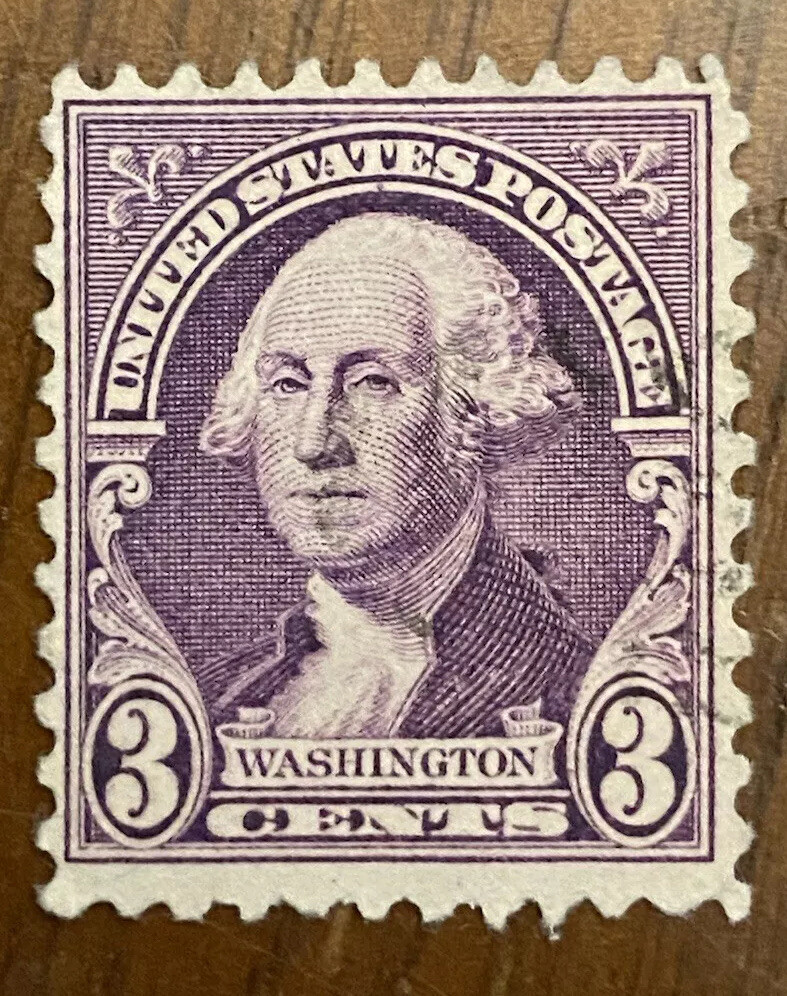Rare George Washington 3 Cent Stamp Purple/ Violet Mint