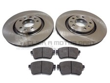 Rear 2 Brake Discs & Pads For Citroen SpaceTourer 1.5 1.6 2.0 BlueHDi (Vented)