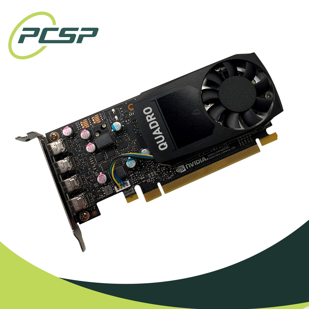 Lenovo NVIDIA Quadro P600 2GB GDDR5 4x Mini DisplayPort GPU 00FC962 Low  Profile