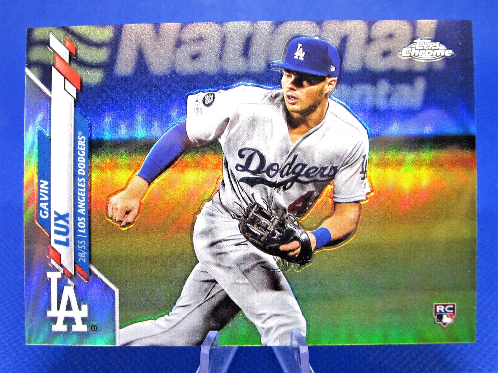2020 TOPPS CHROME #148 GAVIN LUX SP SHORT PRINT VARIATION LA DODGERS ROOKIE