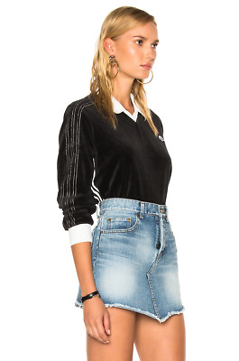NWT adidas Originals by Alexander Wang Velour Logo Polo Long