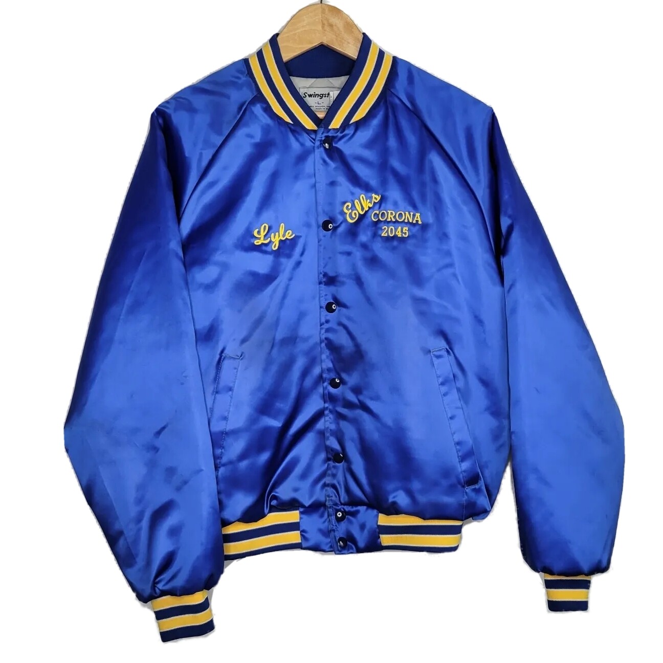 Swingster Mens Satin Jacket Elks Club Corona 2045 Siz… Gem