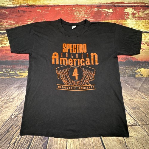 Vtg Spectro Oil Motorcycle Biker T Shirt American Iron Magazine Mens XL harley - Picture 5 of 11