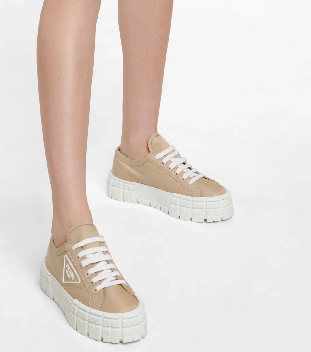 Prada Beige Nylon Gabardine Double Wheel Sneakers Size 40 | eBay Prada Beige Nylon Gabardine Double Wheel Sneakers Size 40 | eBay