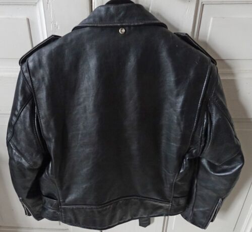 Chaqueta de cuero Schott 618, chaqueta de moto, talla 40 - ¡¡MANGAS CORTAS!!! - Imagen 4 de 7