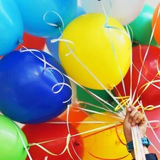 Einfache Luftballons Kräuselbänder 30 Meter 50 Meter LATEX HELIUM GEBURTSTAG DEKO UK