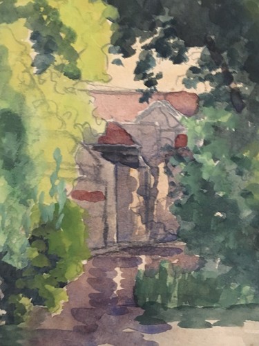 Yves Moisan (1908-1976) Watercolor The Old Nevers Nièvre Burgundy River 1950 - Picture 7 of 9
