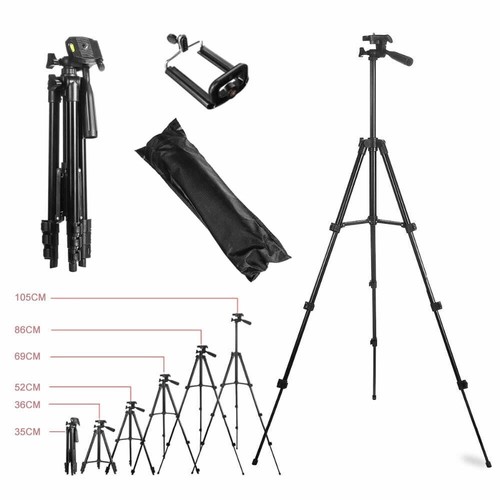 Universal Phone Tripod Stand Holder Mount For iPhone Camera Ring Lght Webcam