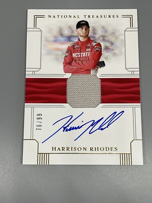 Harrison Rhodes 2020 National Treasures Racing /99 Auto Firesuit ...