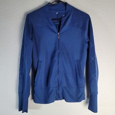 Nike Golf Dri-Fit Blue Size S Long Sleeve Full Zip Polyester Blend Sports Jacket