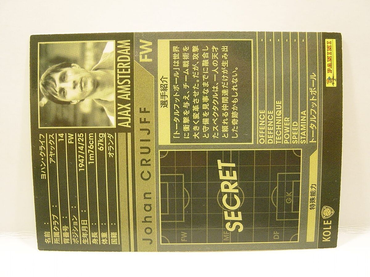 Panini WCCF 2010-11 KOLE Johan Cruijff 1947 Dutch AjaxAmsterdam King Of Legends | eBay Panini WCCF 2010-11 KOLE Johan Cruijff 1947 Dutch AjaxAmsterdam King Of Legends | eBay
