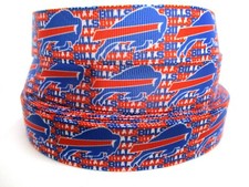 Buffalo Bills NFL 1" Grosgrain Ribbon YOUR CHOICE: 5 or 10 Yards NY Football 