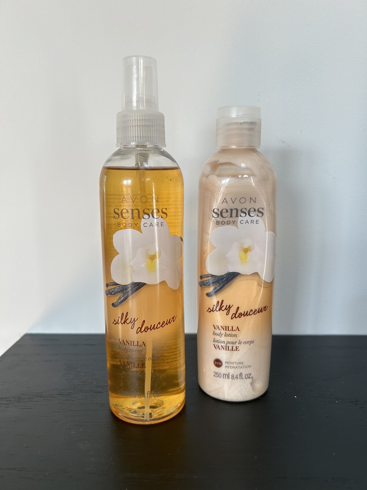 new AVON Naturals Senses Body Spray & Lotion - Vanilla- silky vanilla - 8.4 oz