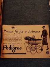 Sk107 Ephemera 1952 Advert Pedigree Prams Hg43