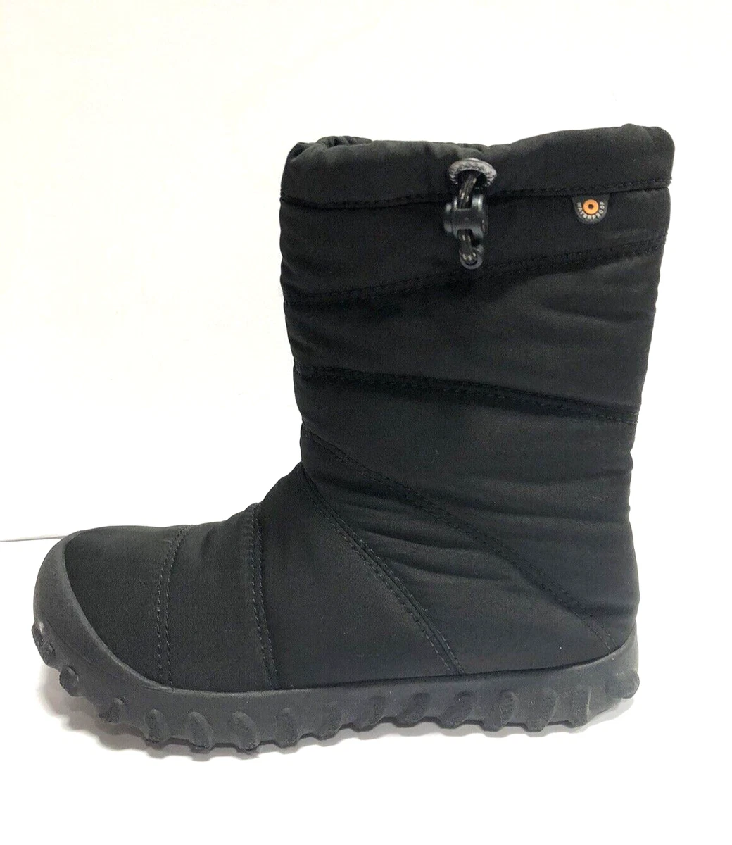 Bogs B Puffy Mid Womens Winter Boots Black Size US6 M EU37