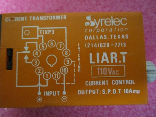 Syrelec Corp TIXP3 Current Transformer LIAR.T 110VAC - Picture 8 of 8