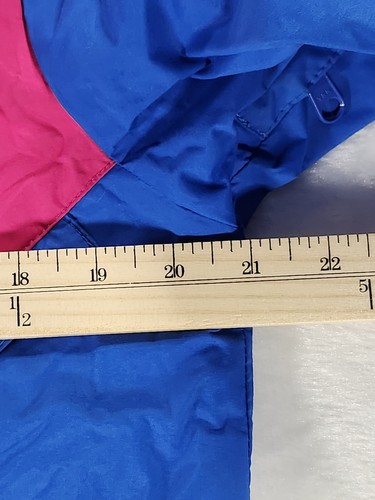 Vintage Helly Hansen Jacket Womens Medium Blue Pink Equipe Colorful Ski Winter - Picture 12 of 12