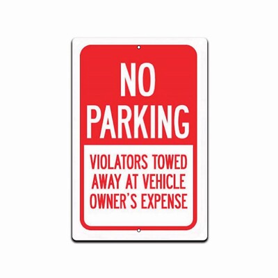 Penalty Sign 12 X 8 Inches Reflective Aluminum Metal Warning Signage ...