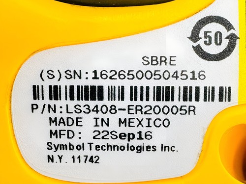 Motorola Symbol LS3408 Barcode Scanner Extended Range LS3408-ER20005R w/USB Cord - Picture 5 of 9